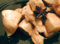 Chicken simmered in soy and star anise