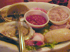 Union Oyster House(Boston)にて、Cold Seafood Sampler