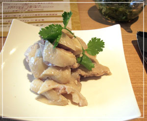 銀座三越「DIM JOY」にて飲茶ランチセット「蒸し鶏の冷製」