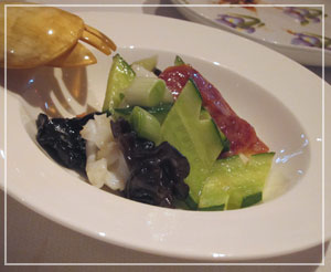 グランドハイアット東京「CHINAROOM」のオーダーブッフェ、「臘味油菜炒魷魚」