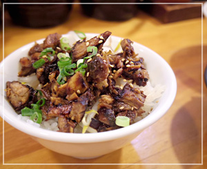 「南木商店」の肉飯。おいしーんです、これがまた。