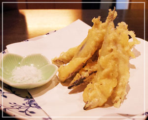 鹿児島といえば「きびなご」。天ぷらも美味しいー！