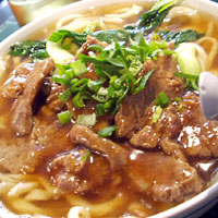 優しい味の汁麺